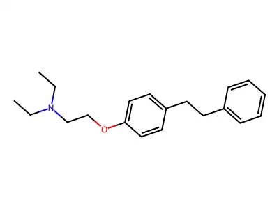 Triethylamine, 2-(p-phenethylphenoxy)- structure