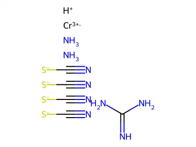 Guanidine monoreineckate structure
