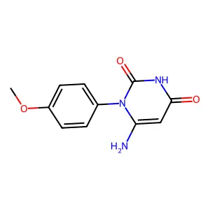 6-Amino-1-(4-methoxyphenyl)-2,4(1H,3H)-pyrimidinedione structure