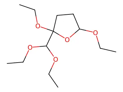 2-(Diethoxymethyl)-2,5-diethoxyoxolane structure