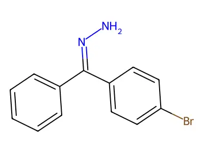 [(4-Bromophenyl)-phenylmethylidene]hydrazine structure