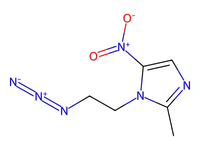 1-(2-Azidoethyl)-2-methyl-5-nitroimidazole structure