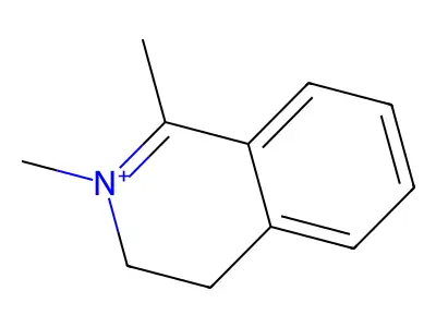 1,2-Dimethyl-3,4-dihydroisoquinolin-2-ium structure