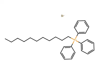 Triphenylundecylphosphonium bromide structure