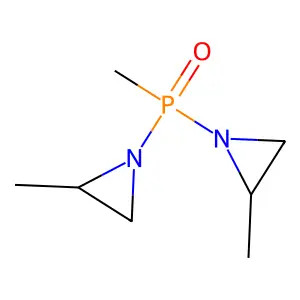 1,1'-(Methylphosphinylidene)bis(2-methylaziridine) structure