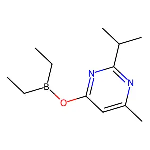 2-Isopropyl-6-methyl-4-pyrimidinyl diethylborinate structure