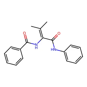 Benzamide, N-[2-methyl-1-[(phenylamino)carbonyl]-1-propenyl]- structure