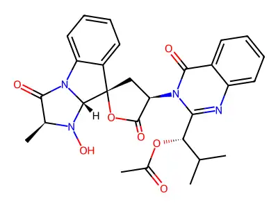 Nortryptoquivaline structure