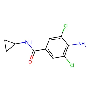 4-氨基-3,5-二氯-N-环丙基苯甲酰胺 structure