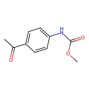 4-乙酰苯基氨基甲酸甲酯 structure
