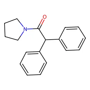 1-(Diphenylacetyl)pyrrolidine structure
