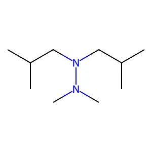 Hydrazine, 1,1-di-isobutyl 2,2-dimethyl- structure