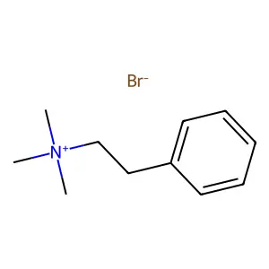 Benzeneethanaminium, N,N,N-trimethyl-, bromide (1:1) structure