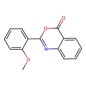 2-(2-methoxyphenyl)-4H-3,1-benzoxazin-4-one structure