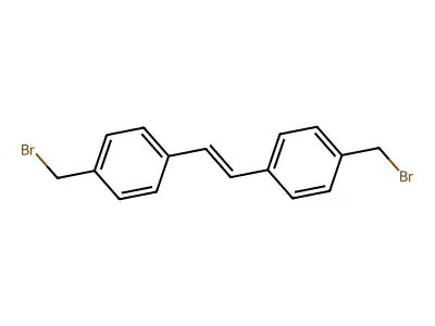 Benzene, 1,1'-(1,2-ethenediyl)bis[4-(bromomethyl)- structure