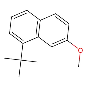 1-tert-Butyl-7-methoxynaphthalene structure