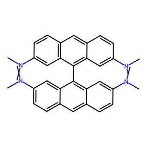 (9,9'-Bianthracene)-2,2',7,7'-tetramine, N,N,N',N',N'',N'',N''',N'''-octamethyl- structure