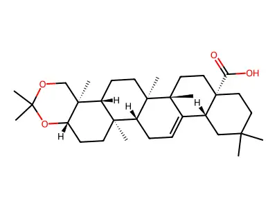 Hederagenin 3,23-acetonide structure