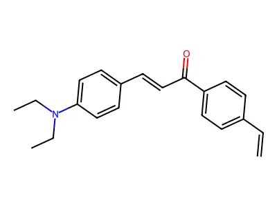 3-[4-(Diethylamino)phenyl]-1-(4-ethenylphenyl)prop-2-en-1-one structure