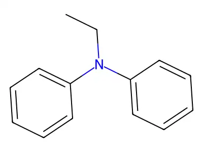 N-ethyl-N-phenylaniline structure