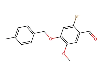 2-Bromo-5-methoxy-4-[(4-methylbenzyl)oxy]benzaldehyde structure