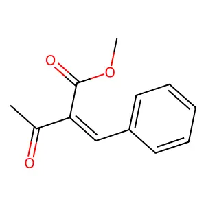 methyl (2E)-2-benzylidene-3-oxobutanoate structure