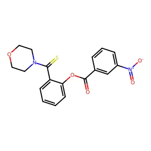 [2-(Morpholine-4-carbothioyl)phenyl] 3-nitrobenzoate structure