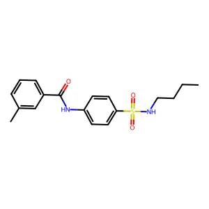 N-[4-(butylsulfamoyl)phenyl]-3-methylbenzamide structure