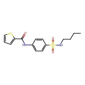 N-[4-(butylsulfamoyl)phenyl]thiophene-2-carboxamide structure