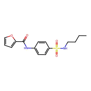 N-[4-(butylsulfamoyl)phenyl]furan-2-carboxamide structure