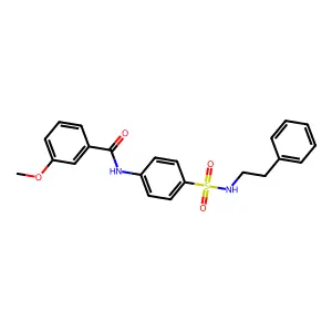 3-methoxy-N-{4-[(2-phenylethyl)sulfamoyl]phenyl}benzamide structure