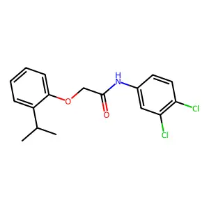 N-(3,4-dichlorophenyl)-2-(2-isopropylphenoxy)acetamide structure