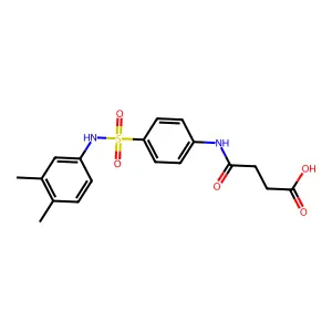 4-{4-[(3,4-Dimethylanilino)sulfonyl]anilino}-4-oxobutanoic acid structure