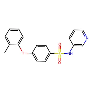 N-(pyridin-3-yl)-4-(o-tolyloxy)benzenesulfonamide structure