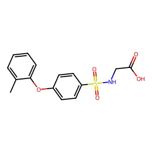 ((4-(o-Tolyloxy)phenyl)sulfonyl)glycine structure