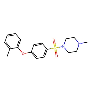 1-Methyl-4-((4-(o-tolyloxy)phenyl)sulfonyl)piperazine structure