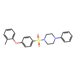 1-Phenyl-4-((4-(o-tolyloxy)phenyl)sulfonyl)piperazine structure