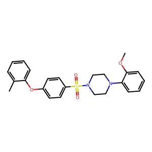 1-(2-Methoxyphenyl)-4-((4-(o-tolyloxy)phenyl)sulfonyl)piperazine structure