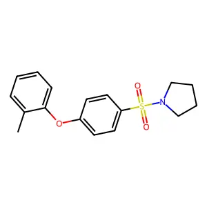 1-((4-(o-Tolyloxy)phenyl)sulfonyl)pyrrolidine structure