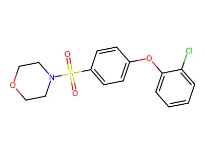 4-((4-(2-Chlorophenoxy)phenyl)sulfonyl)morpholine structure