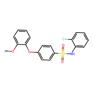 N-(2-fluorophenyl)-4-(2-methoxyphenoxy)benzenesulfonamide structure