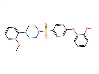 1-[4-(2-Methoxyphenoxy)benzenesulfonyl]-4-(2-methoxyphenyl)piperazine structure