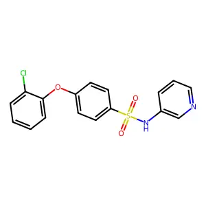 4-(2-chlorophenoxy)-N-(pyridin-3-yl)benzene-1-sulfonamide structure