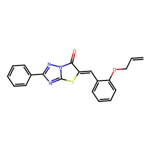 5-(2-(Allyloxy)benzylidene)-2-phenyl(1,3)thiazolo(3,2-B)(1,2,4)triazol-6(5H)-one structure
