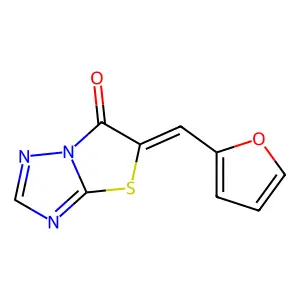 (5Z)-5-(furan-2-ylmethylidene)-[1,3]thiazolo[3,2-b][1,2,4]triazol-6-one structure