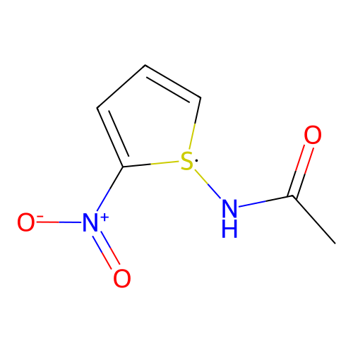 (5-Nitro-1-thienyl)-N-acetylamine structure