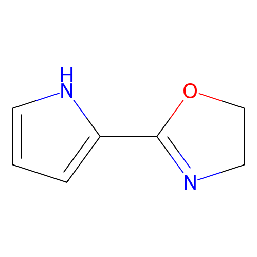 oxazole, 4,5-dihydro-2-(1H-pyrrol-2-yl)- structure