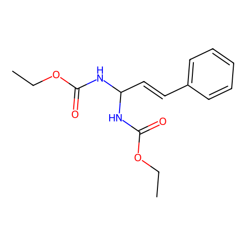 3-Phenyl-2-propenylidene-1, diethyl ester structure