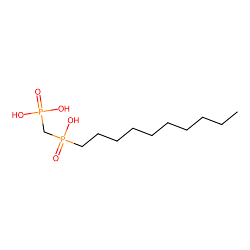 [Decyl(hydroxy)phosphoryl]methylphosphonic acid structure