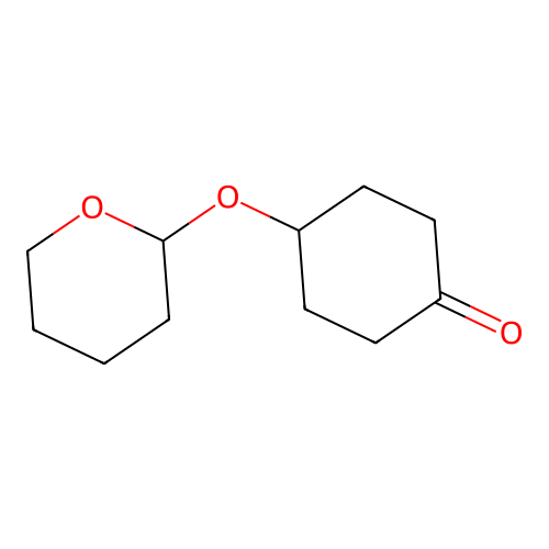 Cyclohexanone, 4-[(tetrahydro-2H-pyran-2-yl)oxy]- structure